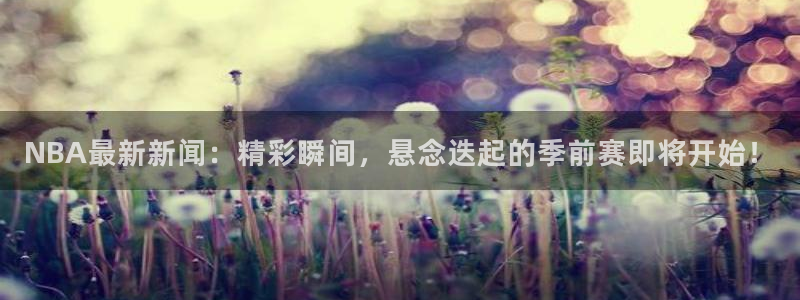 NBA最新新闻：精彩瞬间，悬念迭起的季前赛即将开始！