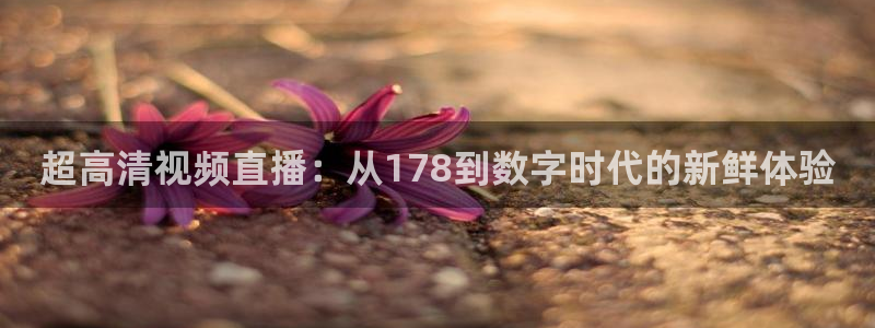 超高清视频直播：从178到数字时代的新鲜体验