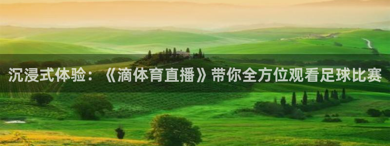 沉浸式体验：《滴体育直播》带你全方位观看足球比赛