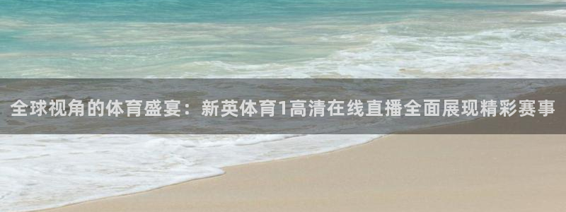 全球视角的体育盛宴：新英体育1高清在线直播全面展现精彩赛事